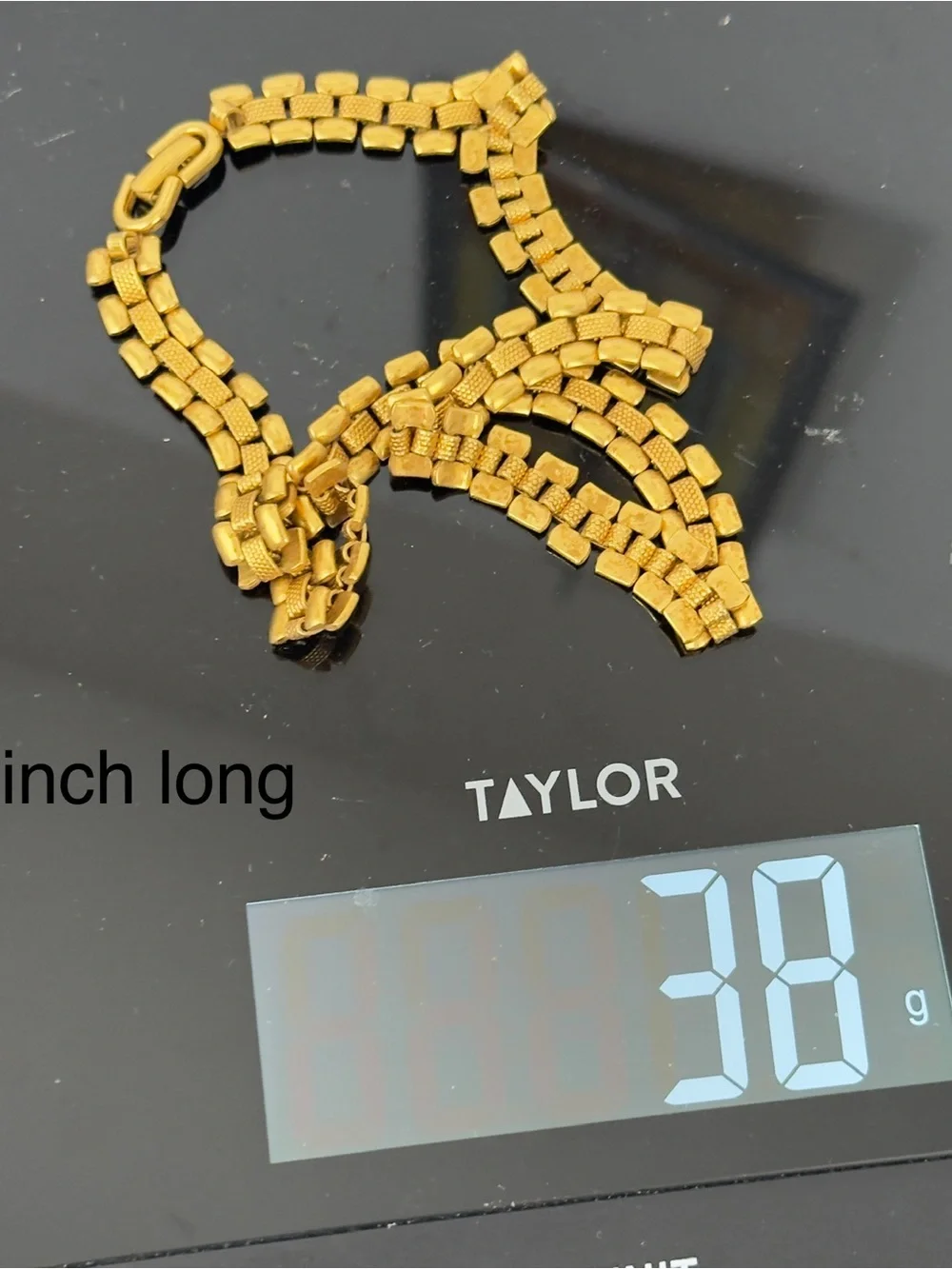 Classic Vintage Monet Panther Link Chain Necklace Slinky Gold Tone Collar - Picture 10 of 10